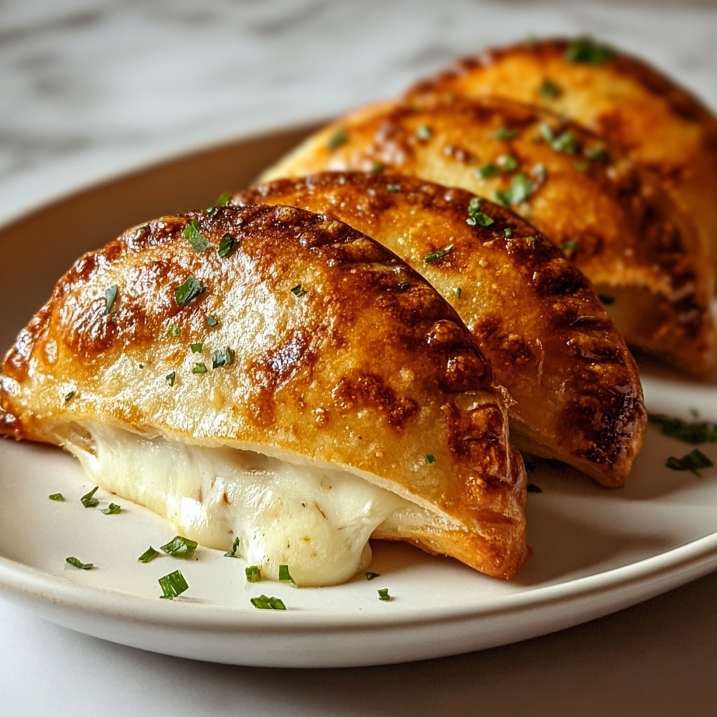 Chicken Alfredo Air Fryer Calzones Recipe