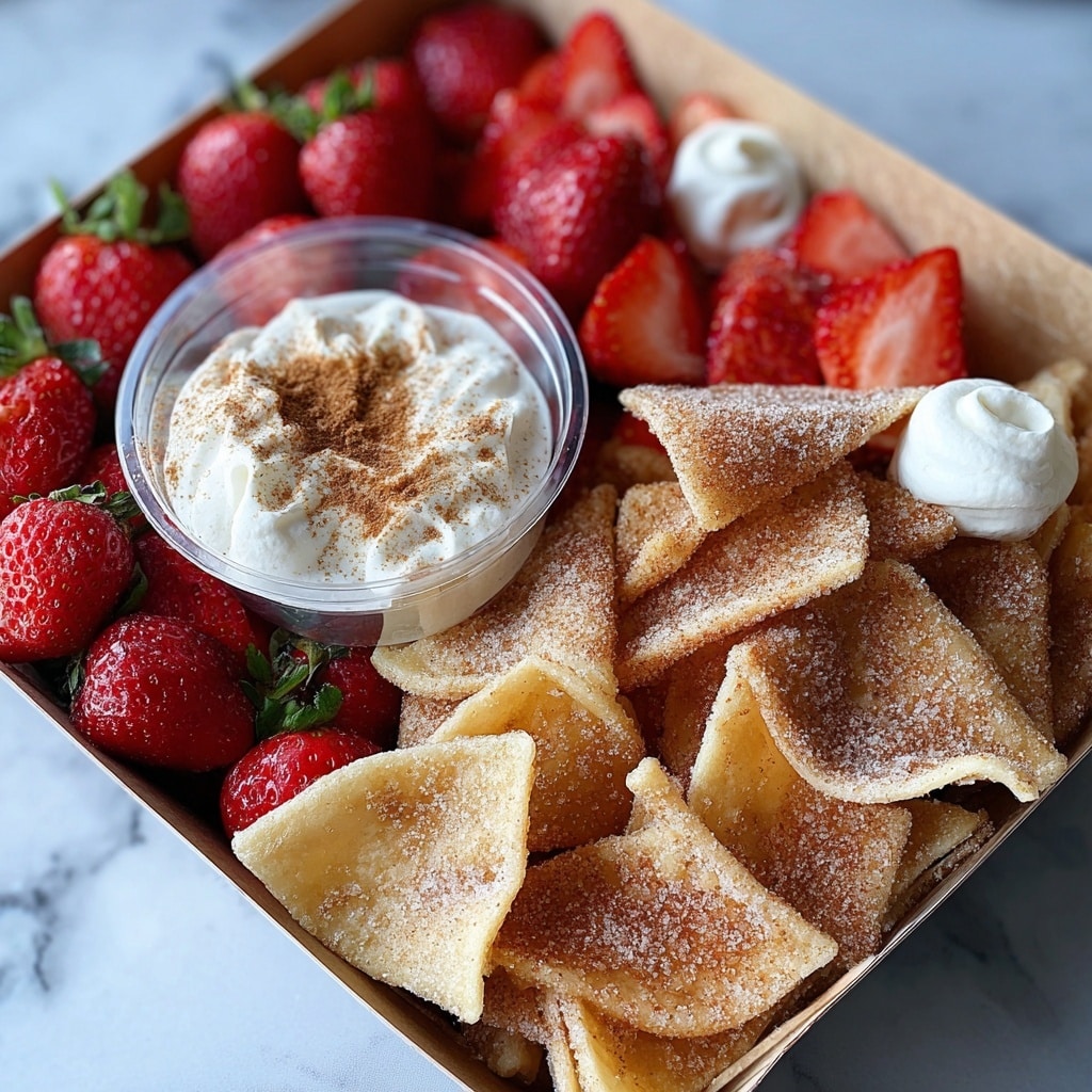 Strawberry Cheesecake Nachos Recipe - Recipe Image