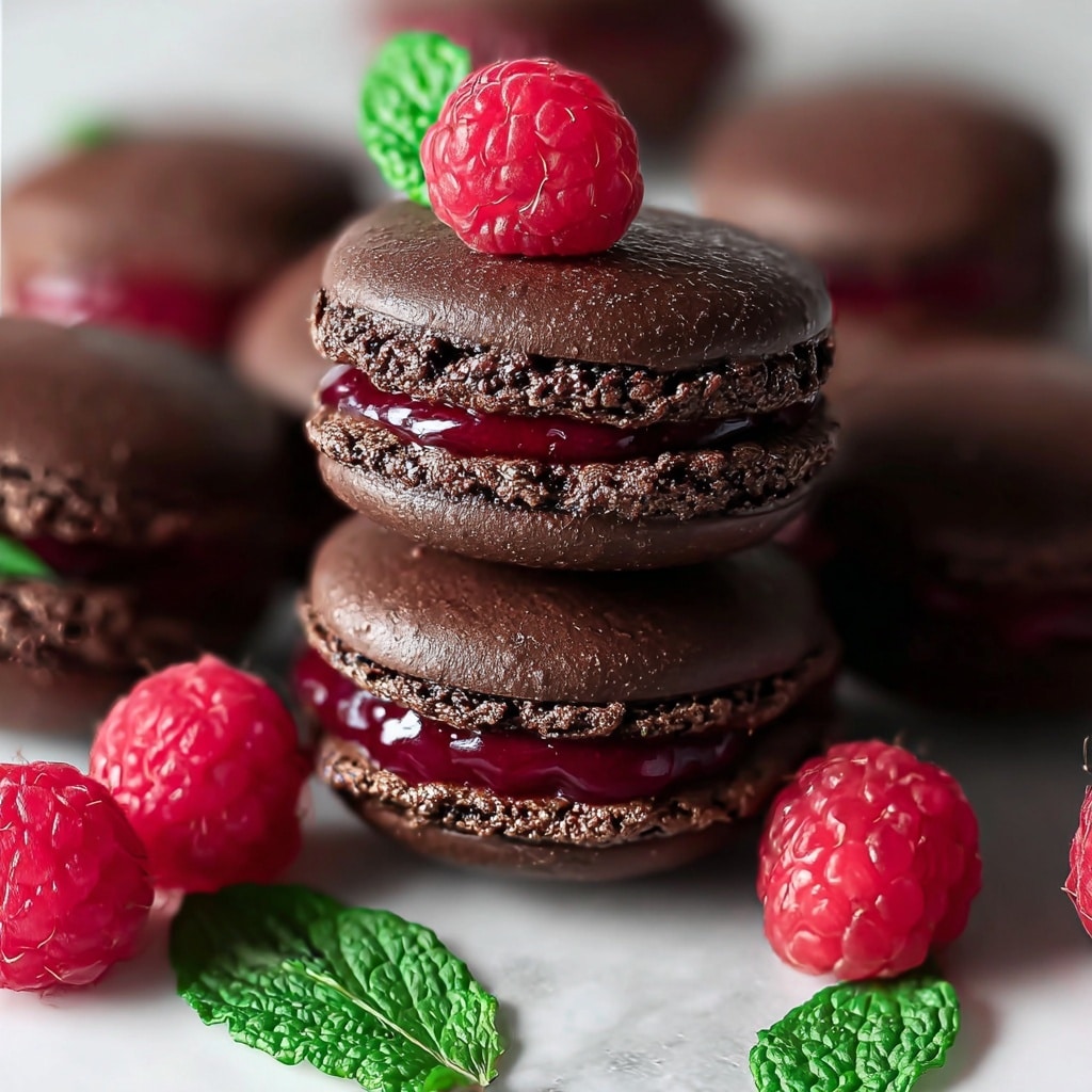 Dark Chocolate Raspberry Macarons: A Decadent Treat for Every Occasion Recipe