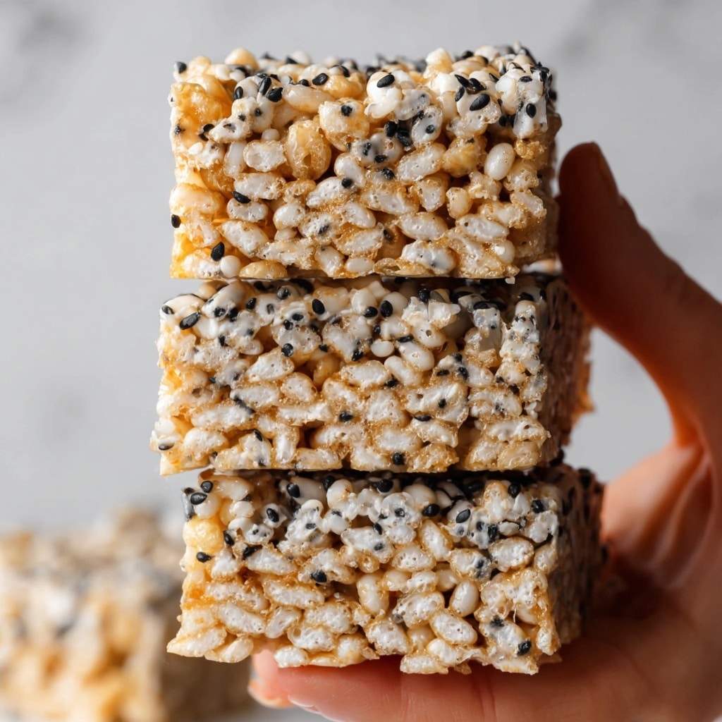 Black Sesame Rice Krispie Treats Recipe - Recipe Image