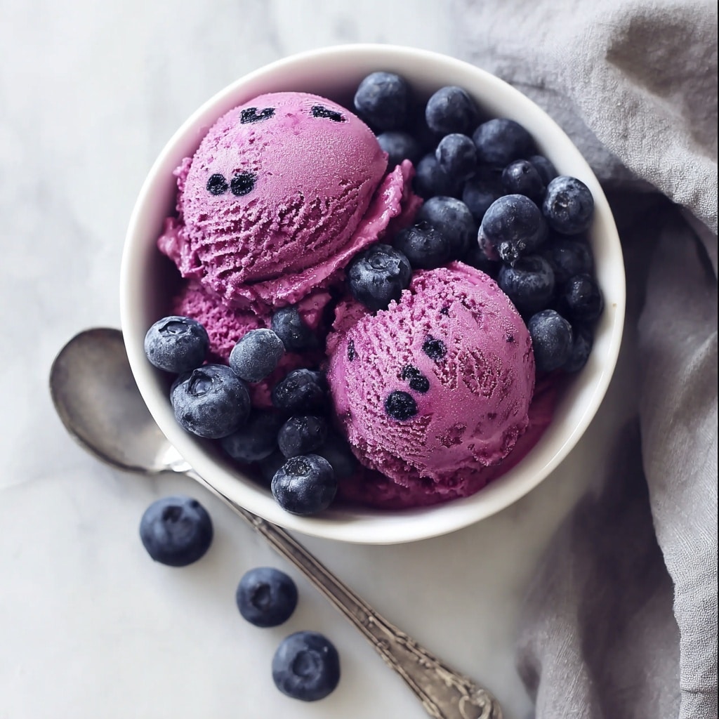 Blueberry Frozen Yogurt Recipe - Recipe Image