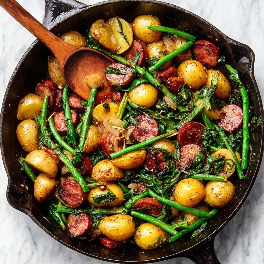One-Skillet Kielbasa and Potatoes Recipe - Recipe Image