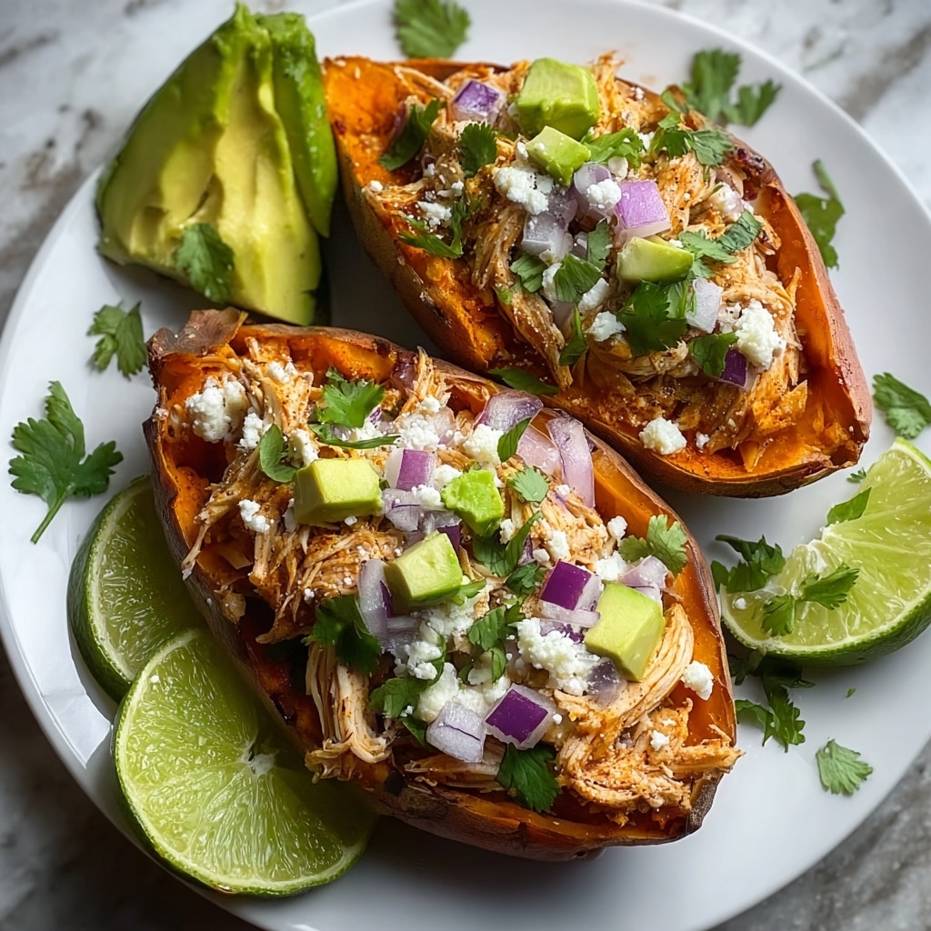 Chicken Avocado Stuffed Sweet Potatoes Recipe - Recipe Image