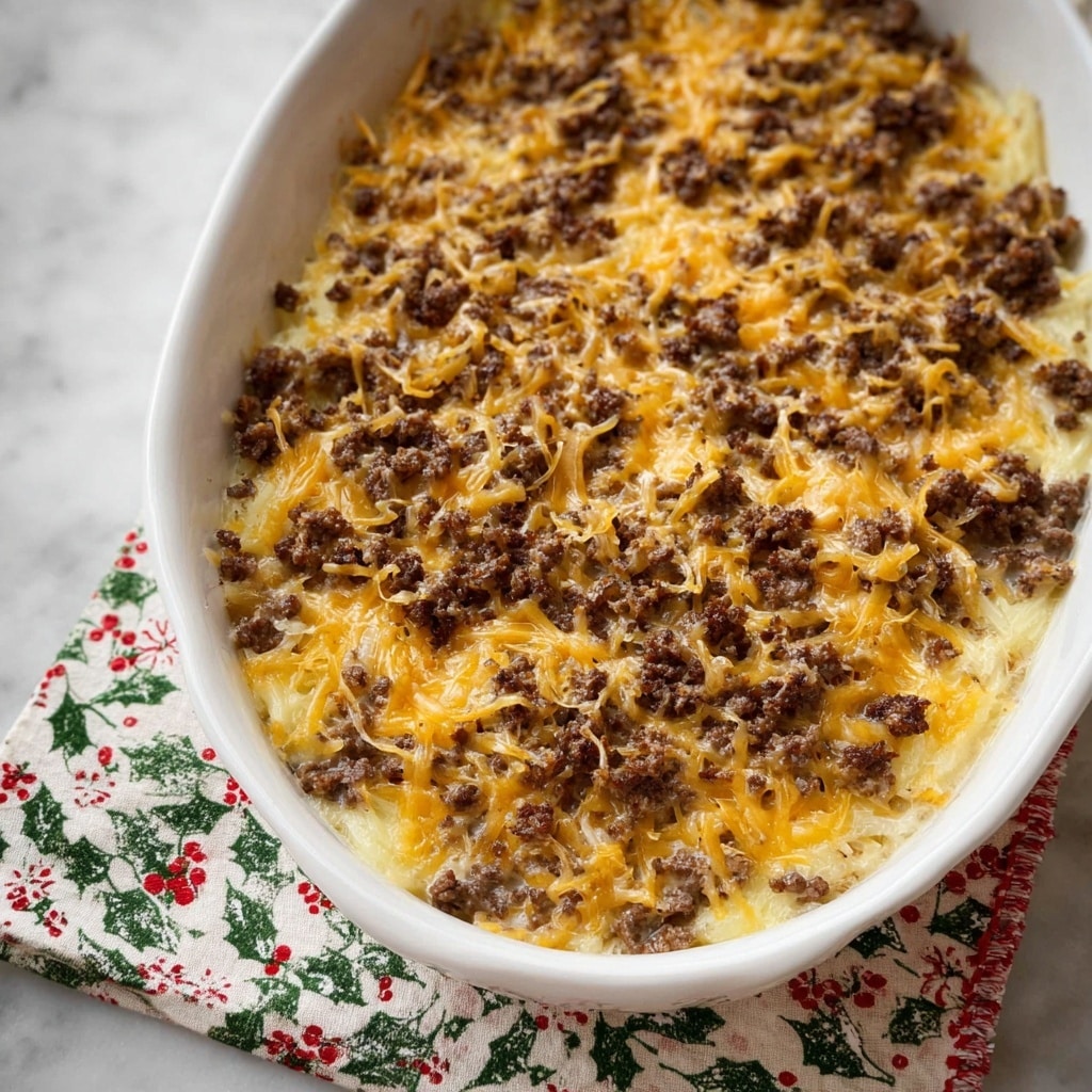 Sausage Hash Brown Breakfast Casserole Recipe - Recipe Image