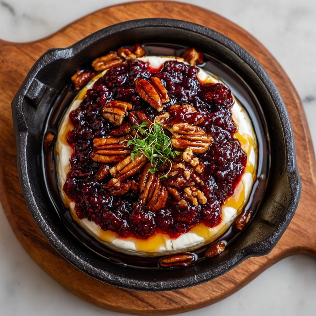 Baked Brie with Fig Jam and Pecans Recipe - Recipe Image