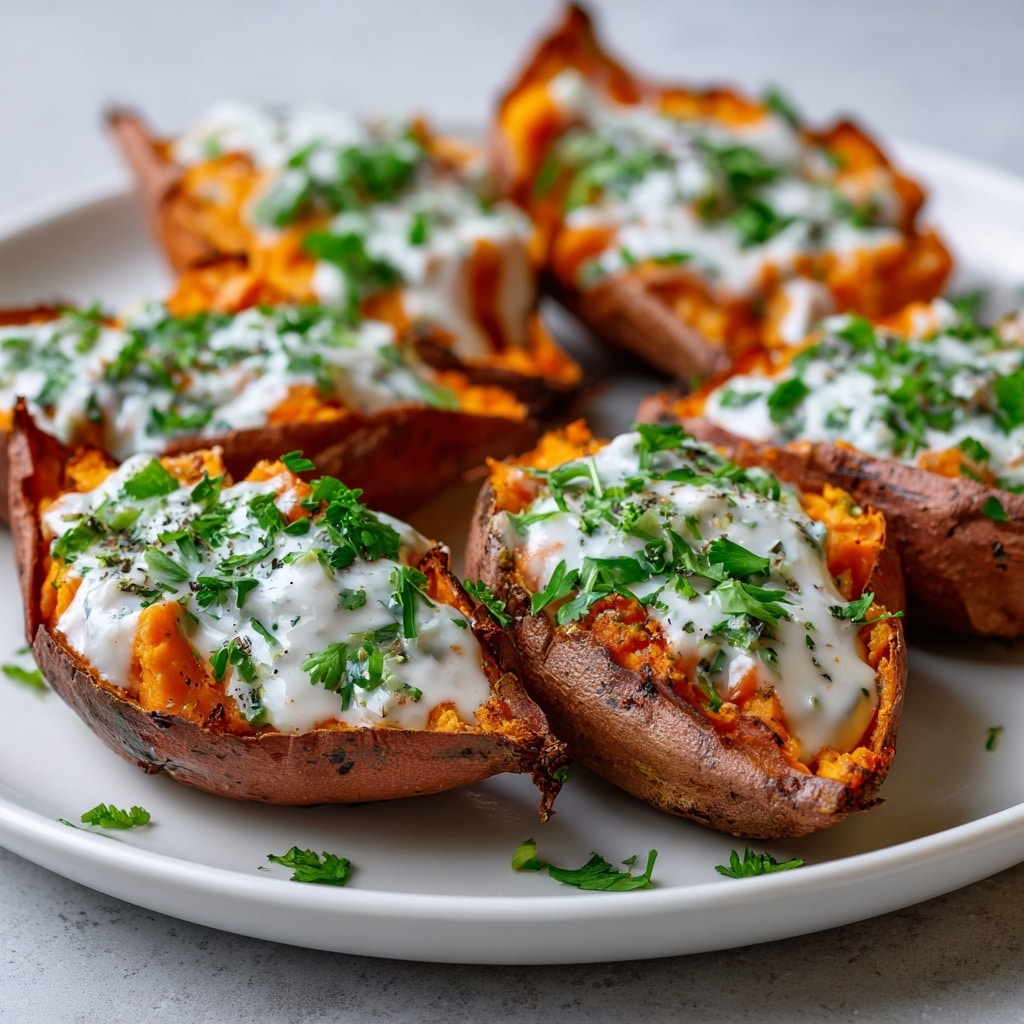 Buffalo Chicken Stuffed Sweet Potatoes Recipe - Recipe Image