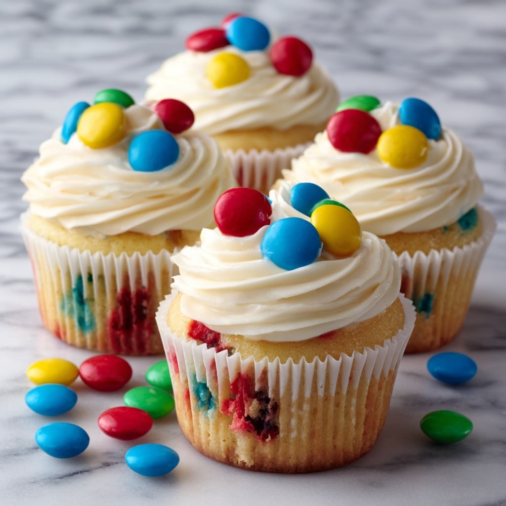 M&M Cupcakes Recipe - Recipe Image