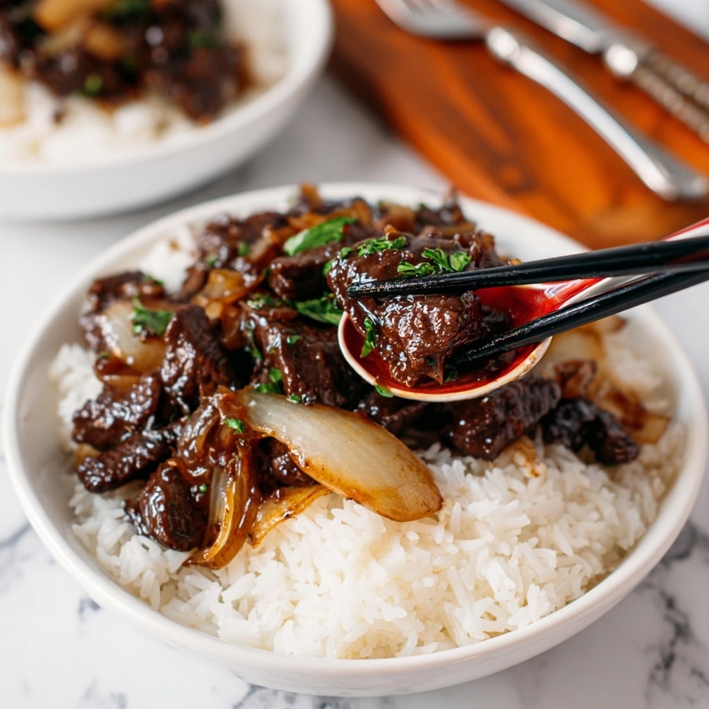 Beef Onion Stir-fry Recipe - Recipe Image