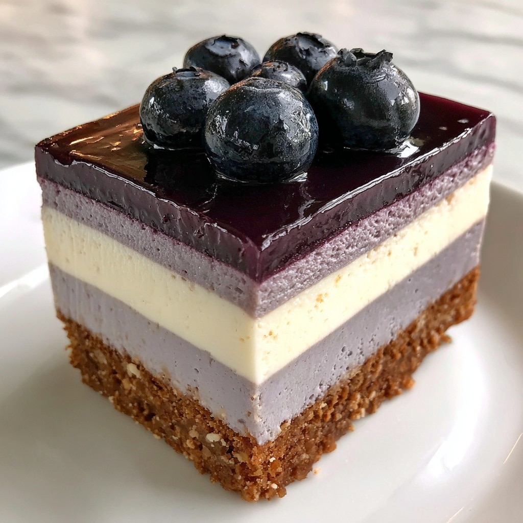 Blueberry Mousse Cheesecake Recipe - Recipe Image