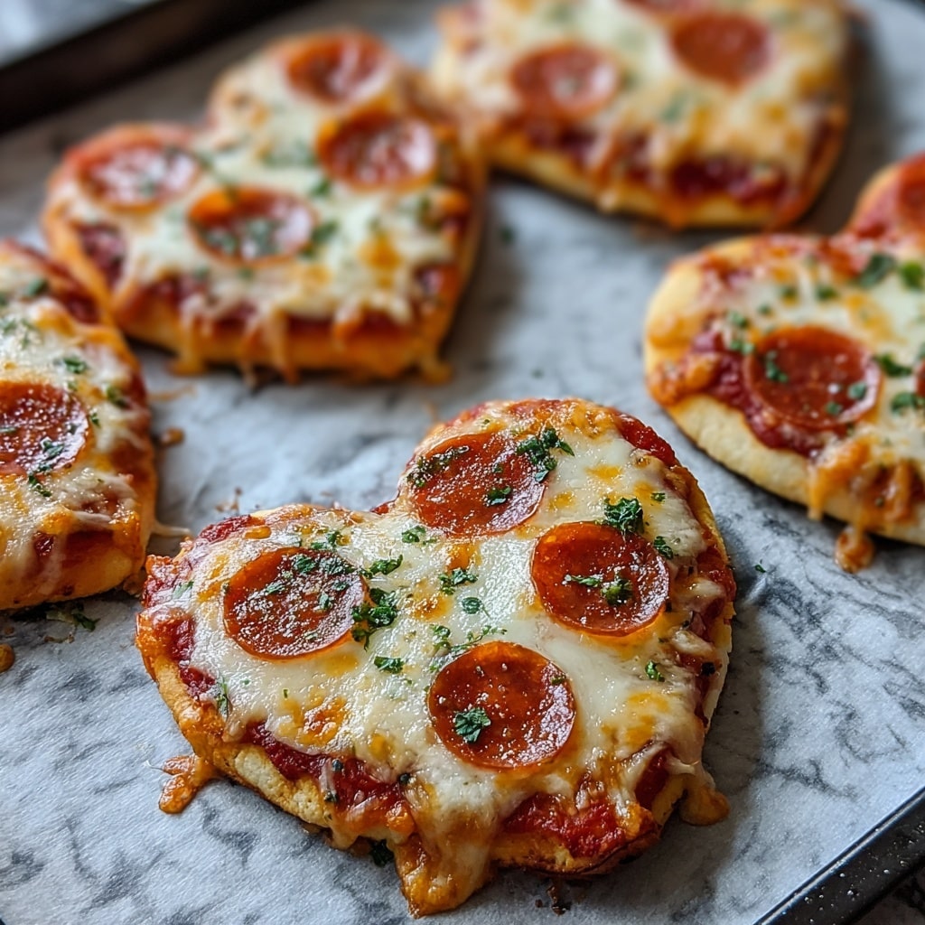 Heart-Shaped Pizzas Recipe