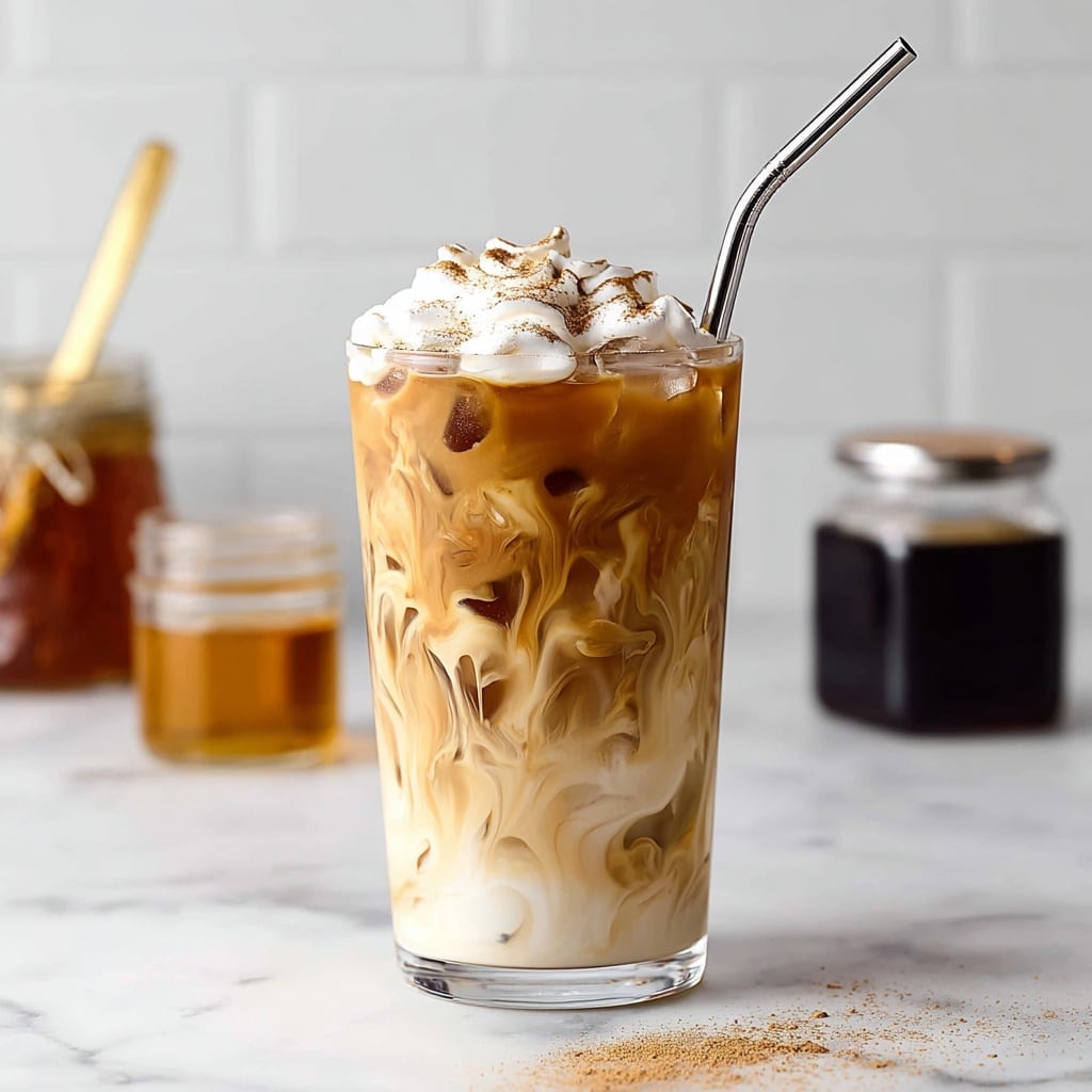 Iced Honey Cinnamon Latte Recipe - Recipe Image