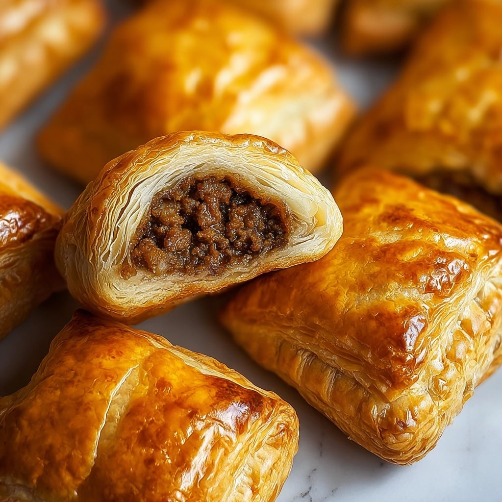 Savory Sausage Rolls with Puff Pastry and Herbs Recipe - Recipe Image