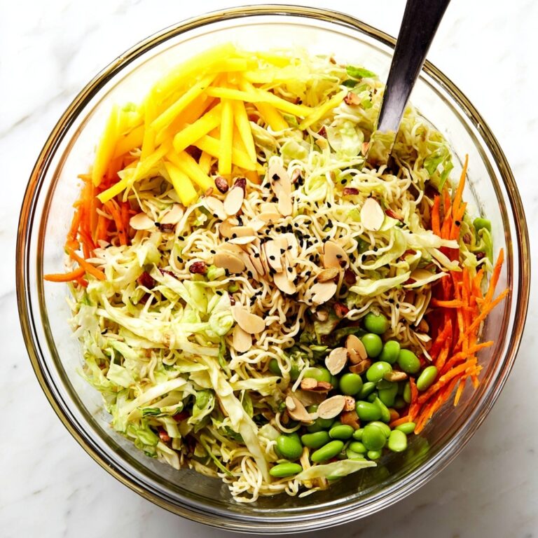 Crunchy Ramen Noodle Salad with Mango and Edamame Recipe