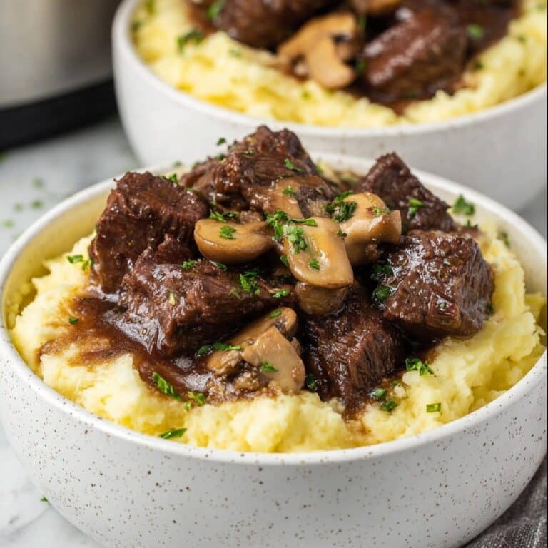 Crockpot Beef Tips and Gravy Recipe