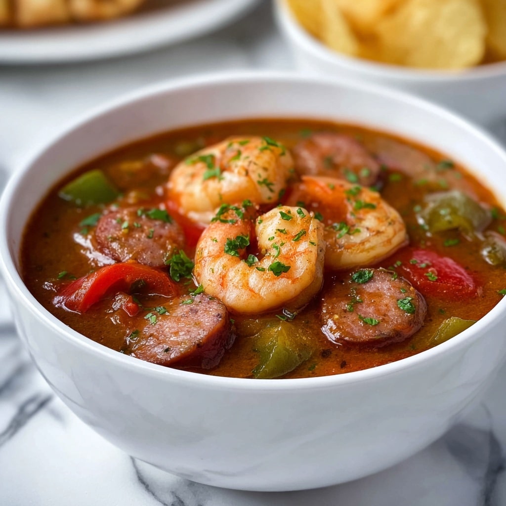 Instant Pot Cajun Shrimp and Sausage Gumbo Recipe - Recipe Image