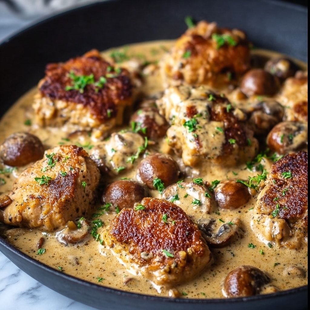 Creamy Chicken with Mushrooms Recipe