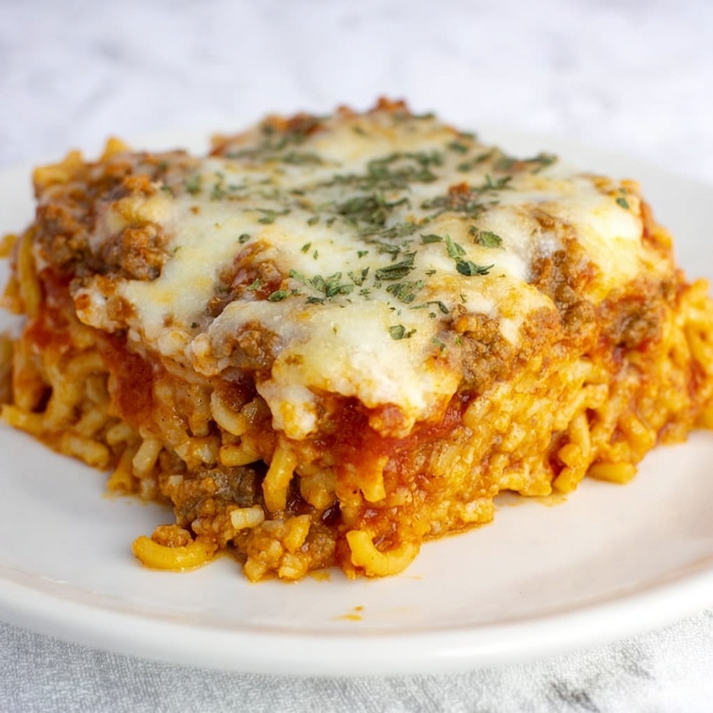 Baked Cream Cheese Spaghetti Casserole Recipe - Recipe Image