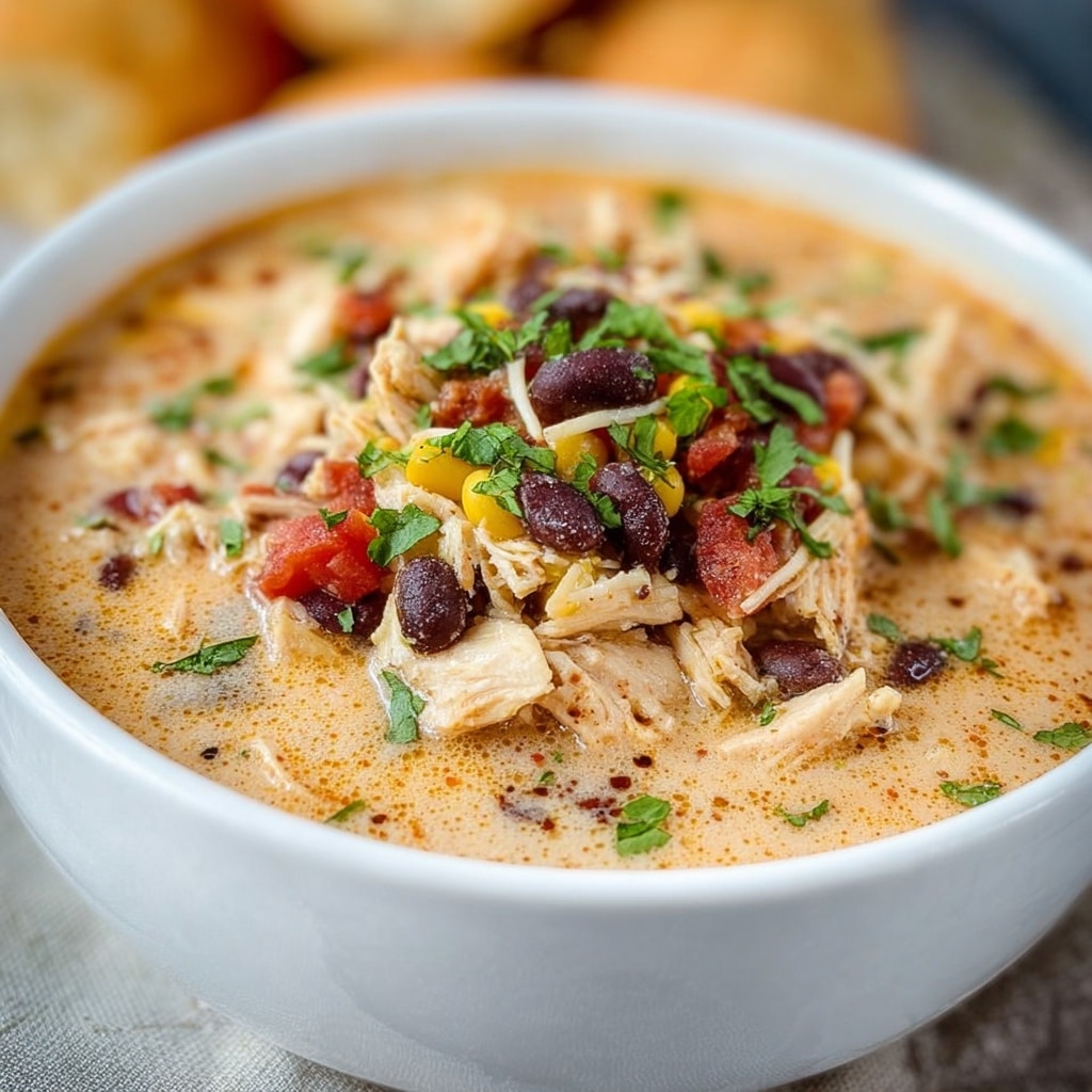 Slow Cooker Cream Cheese Crack Chicken Chili Recipe - Recipe Image