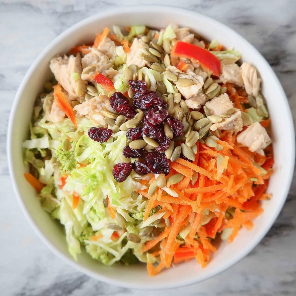 Crunchy Chicken Salad with Ramen Noodles and Fresh Vegetables Recipe - Recipe Image