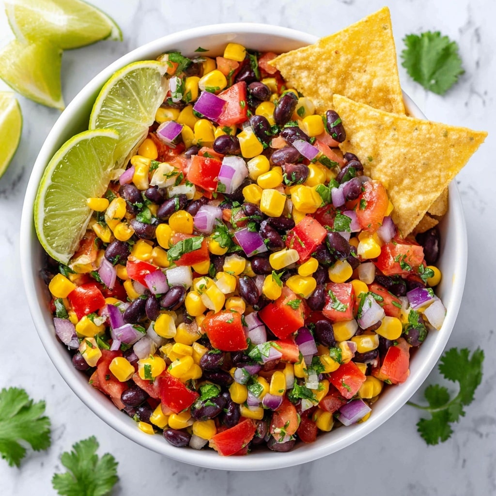 Zesty Black Bean Corn Salsa Recipe - Recipe Image