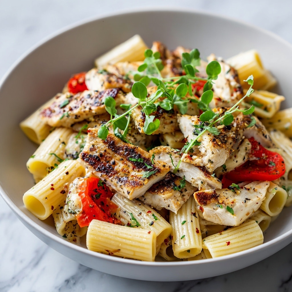 Lemon Chicken Pasta Salad Recipe - Recipe Image