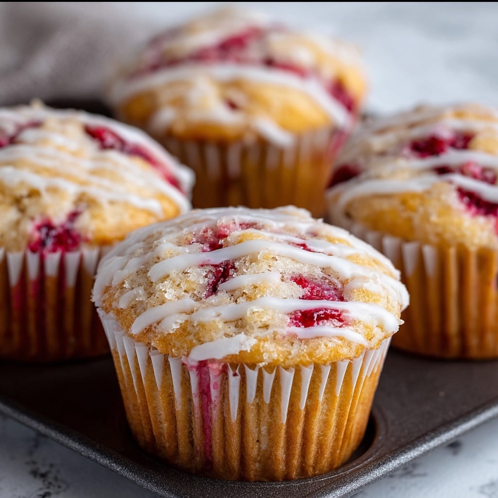 Juicy Strawberry Yogurt Muffins Recipe - Recipe Image