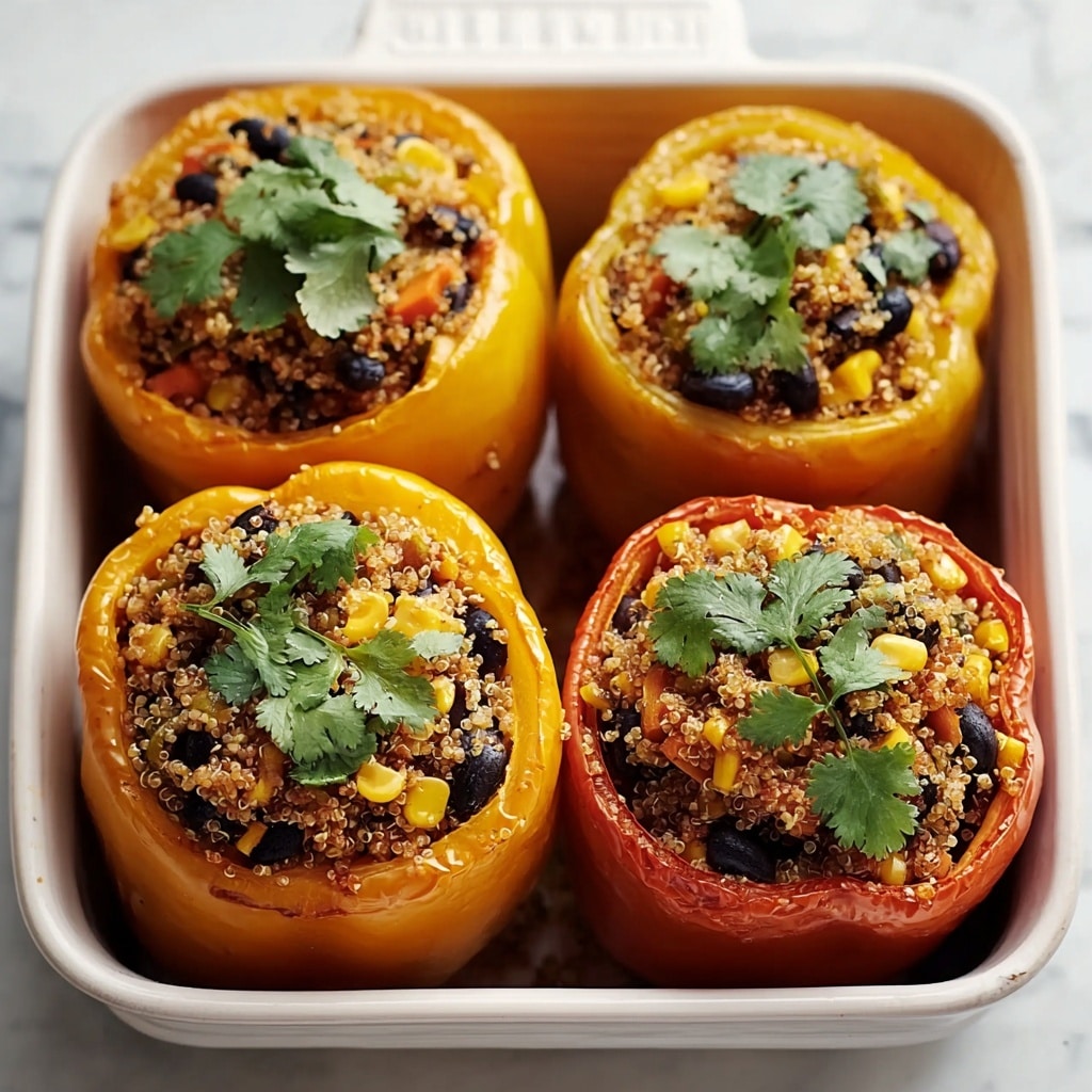 Quinoa Stuffed Bell Peppers: A Healthy, Flavorful Meal Recipe - Recipe Image