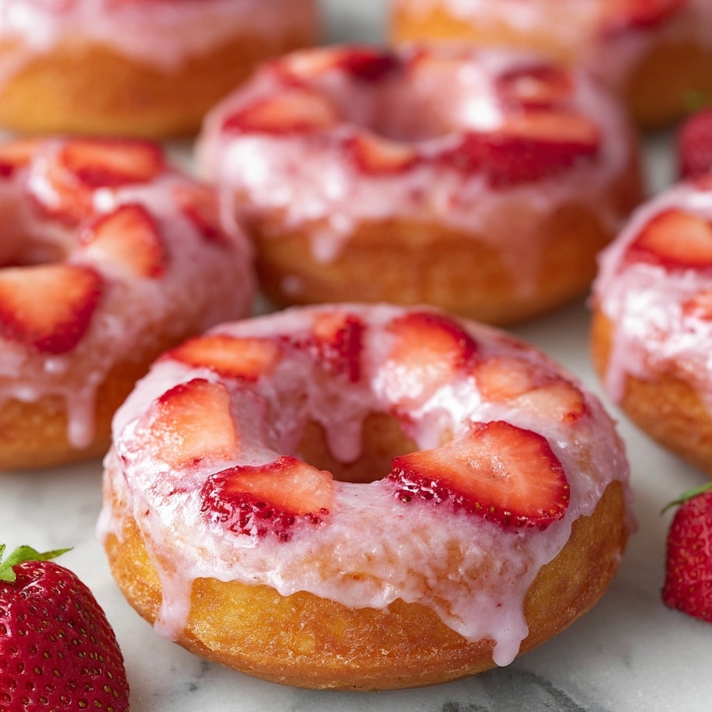 Strawberry Buttermilk Doughnuts Recipe - Recipe Image