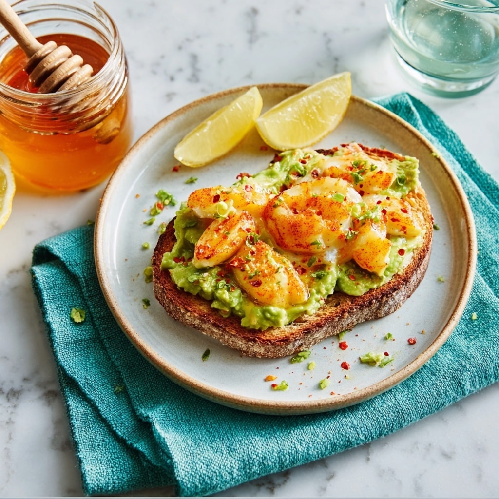 Hot Honey Avocado Halloumi Toast on Sourdough Recipe - Recipe Image