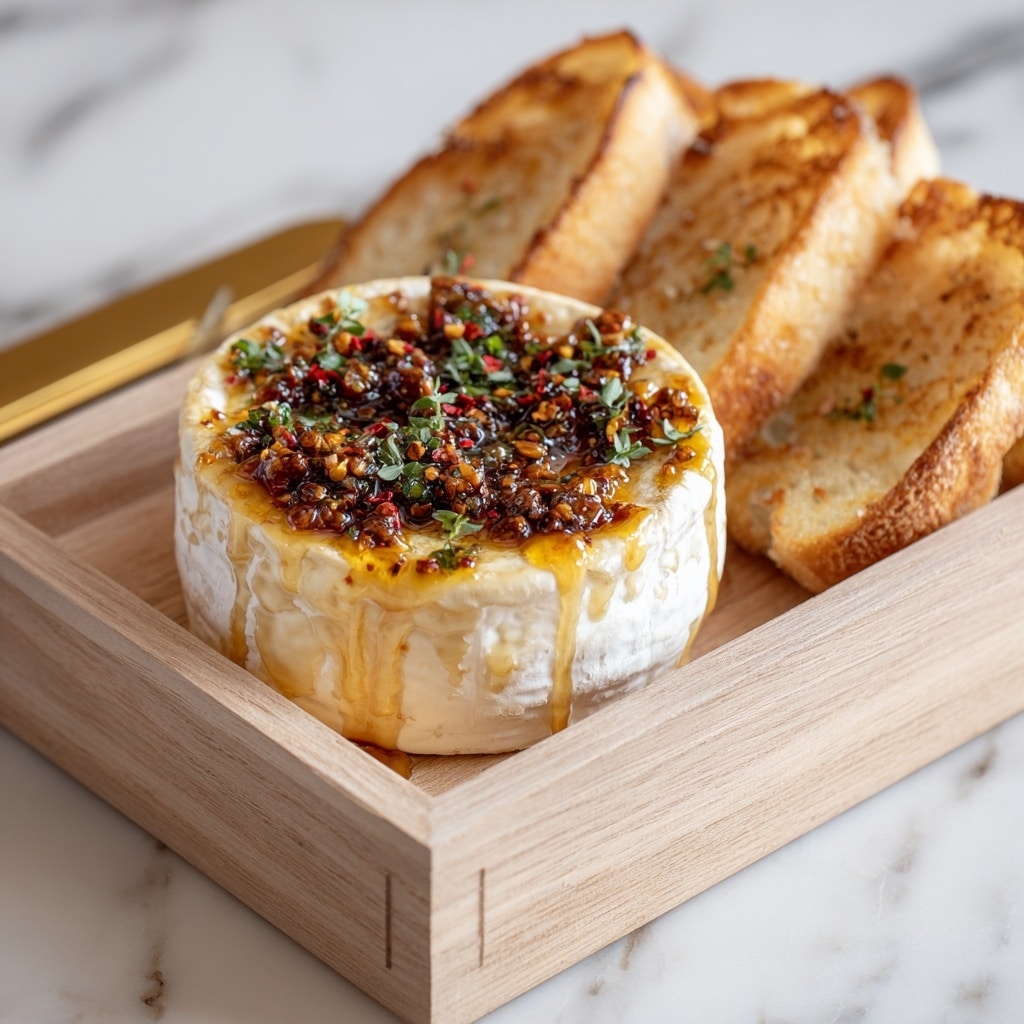 Garlic Butter Baked Brie Recipe - Recipe Image