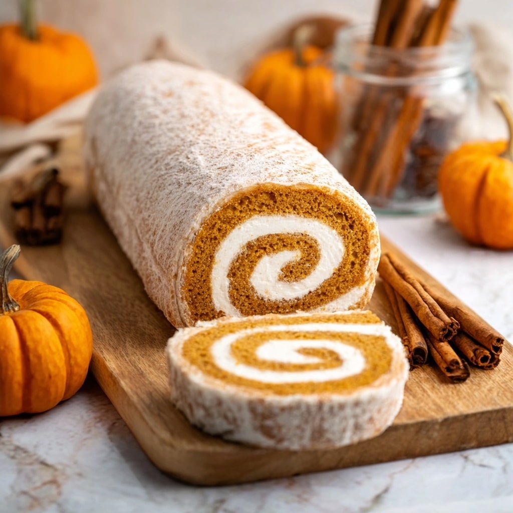 Pumpkin Roll Cake – A Delightful Fall Treat Recipe - Recipe Image