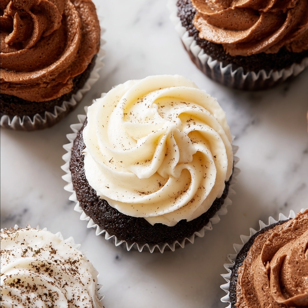 Buttercream Icing for Cupcakes (Vanilla and Chocolate) Recipe - Recipe Image