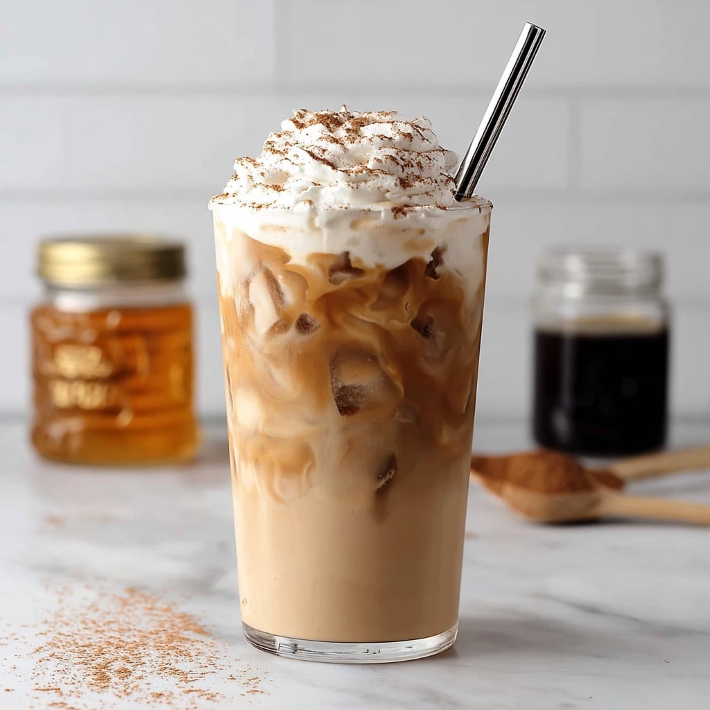 Iced Honey Cinnamon Latte Recipe - Recipe Image