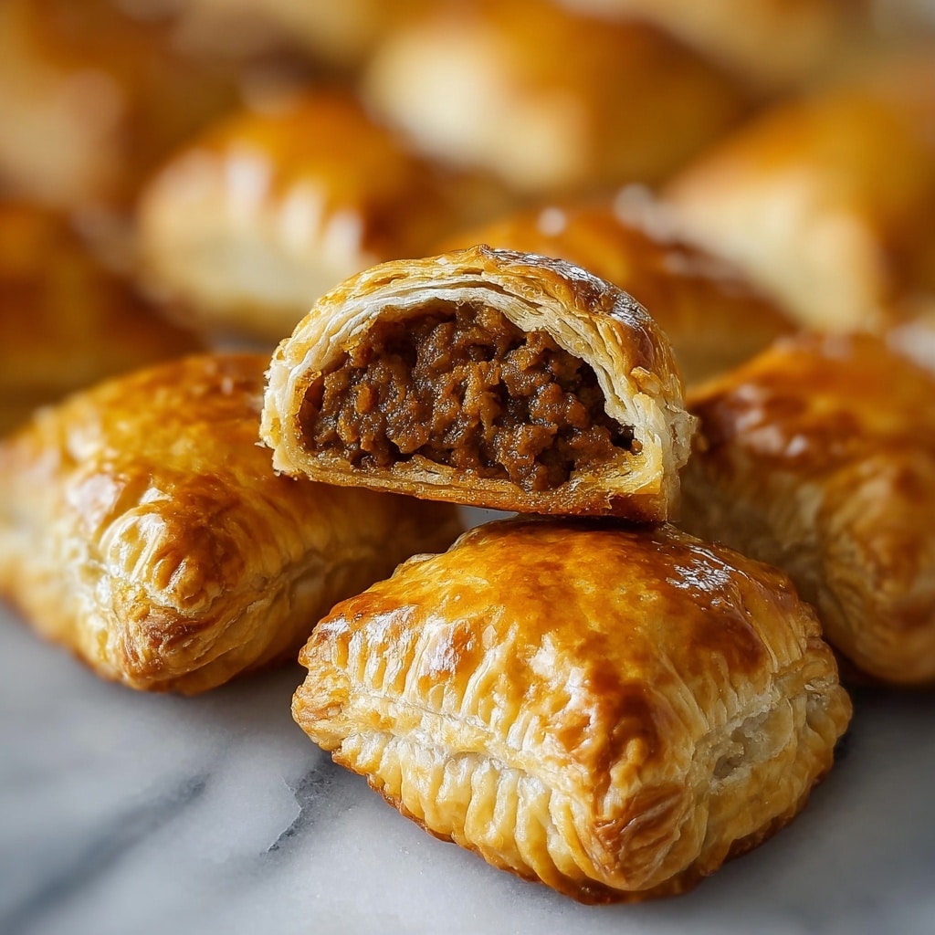 Savory Sausage Rolls with Puff Pastry and Herbs Recipe - Recipe Image