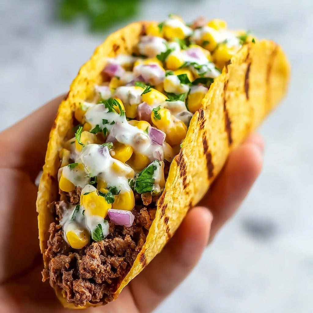 Grilled Steak Elote Tacos Recipe - Recipe Image
