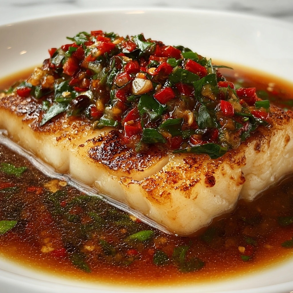 Pan-Fried Sea Bass with Chili and Greens Recipe - Recipe Image