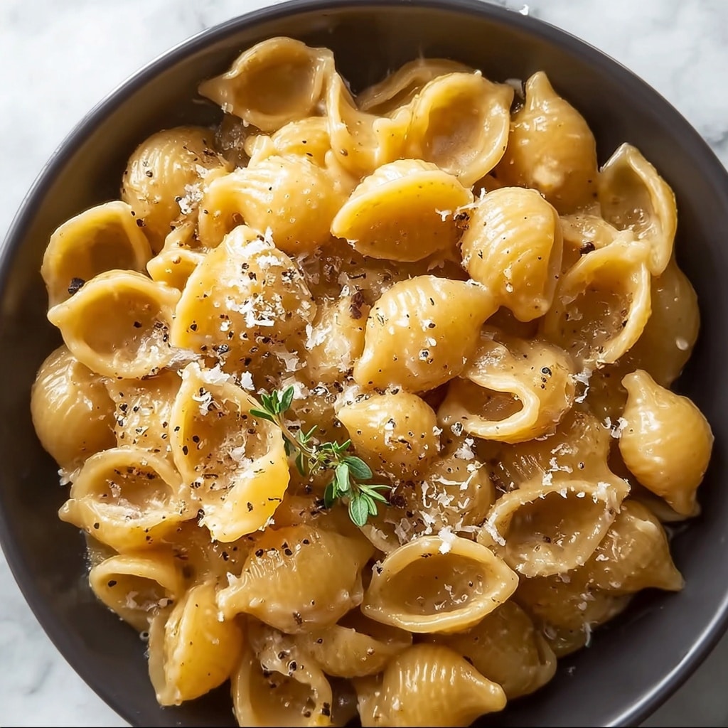 One Pot French Onion Pasta Recipe - Recipe Image