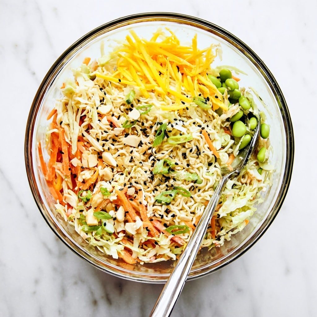 Crunchy Ramen Noodle Salad with Mango and Edamame Recipe - Recipe Image