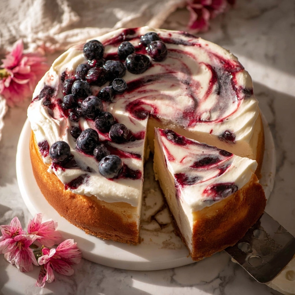 Bursting Blueberry Ricotta Pudding Cake Recipe - Recipe Image