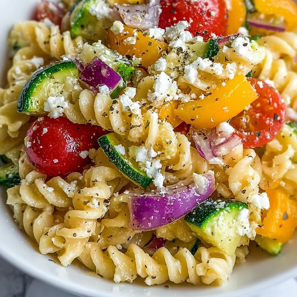 Feta & Roasted Veggie Pasta Recipe