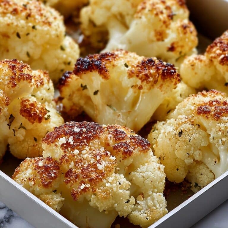 Crispy Parmesan Roasted Cauliflower Recipe