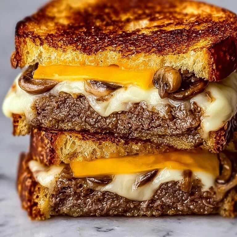 Mushroom Swiss Patty Melt Recipe
