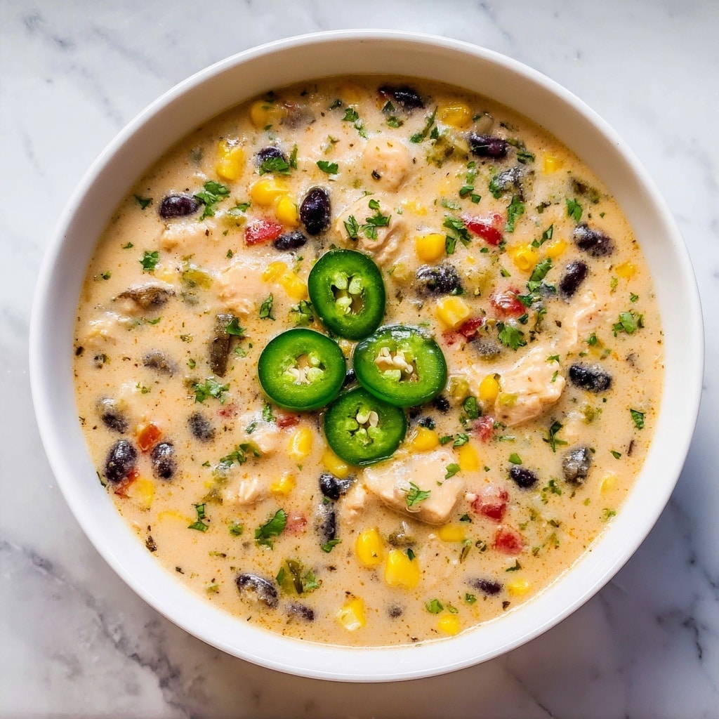 Creamy Chicken Poblano Pepper Soup Recipe