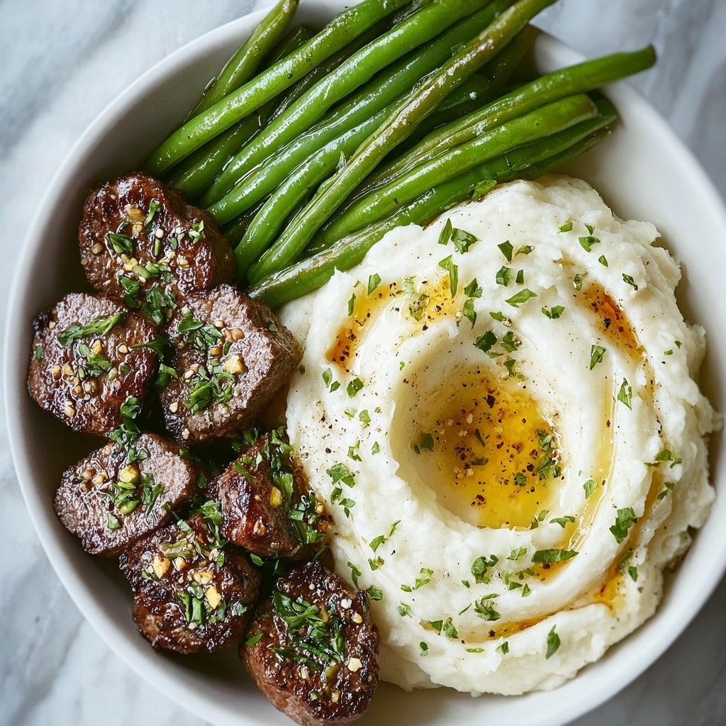 Garlic Butter Steak Bites with Parmesan Cream Sauce Recipe