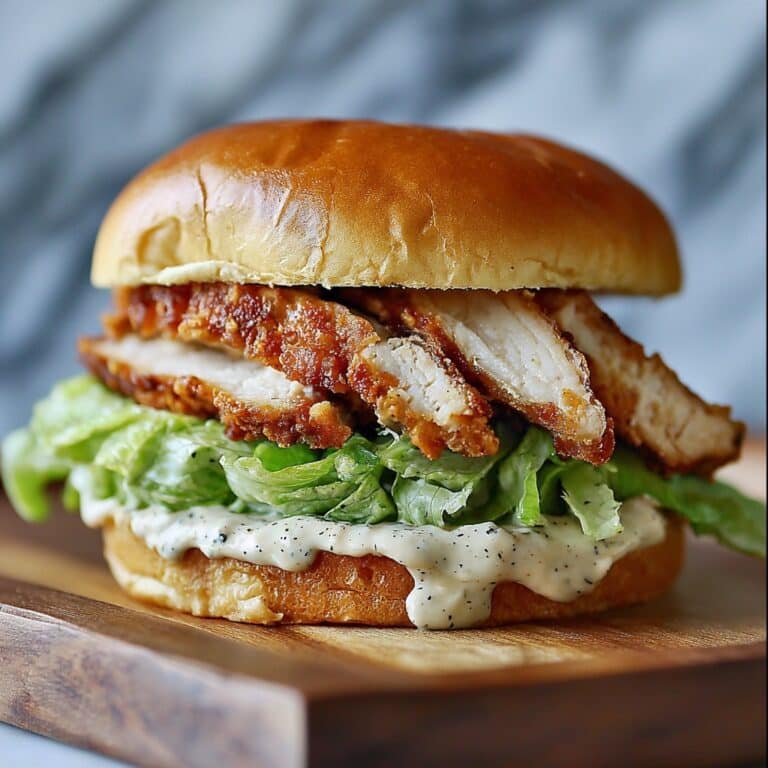 Crispy Chicken Caesar Sandwich Recipe