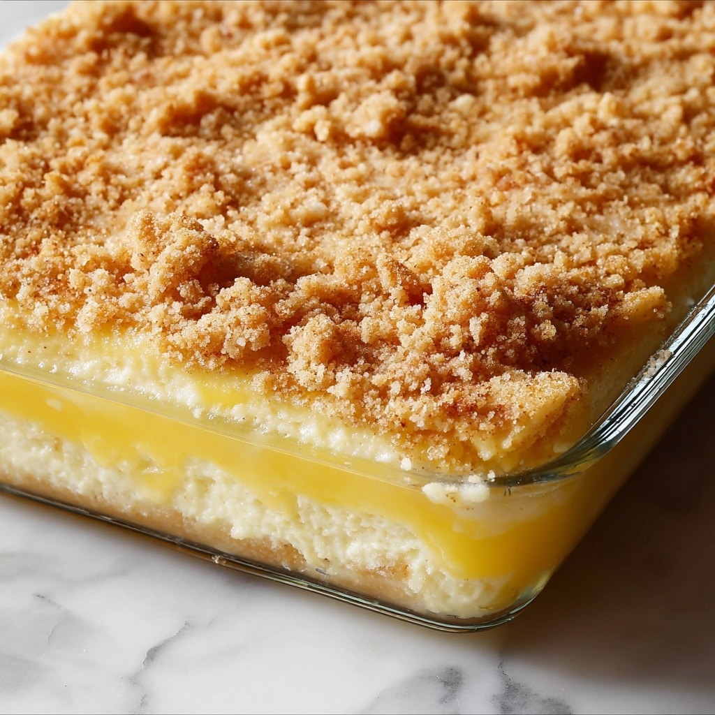 Lemon Cream Cheese Dump Cake Recipe - Recipe Image