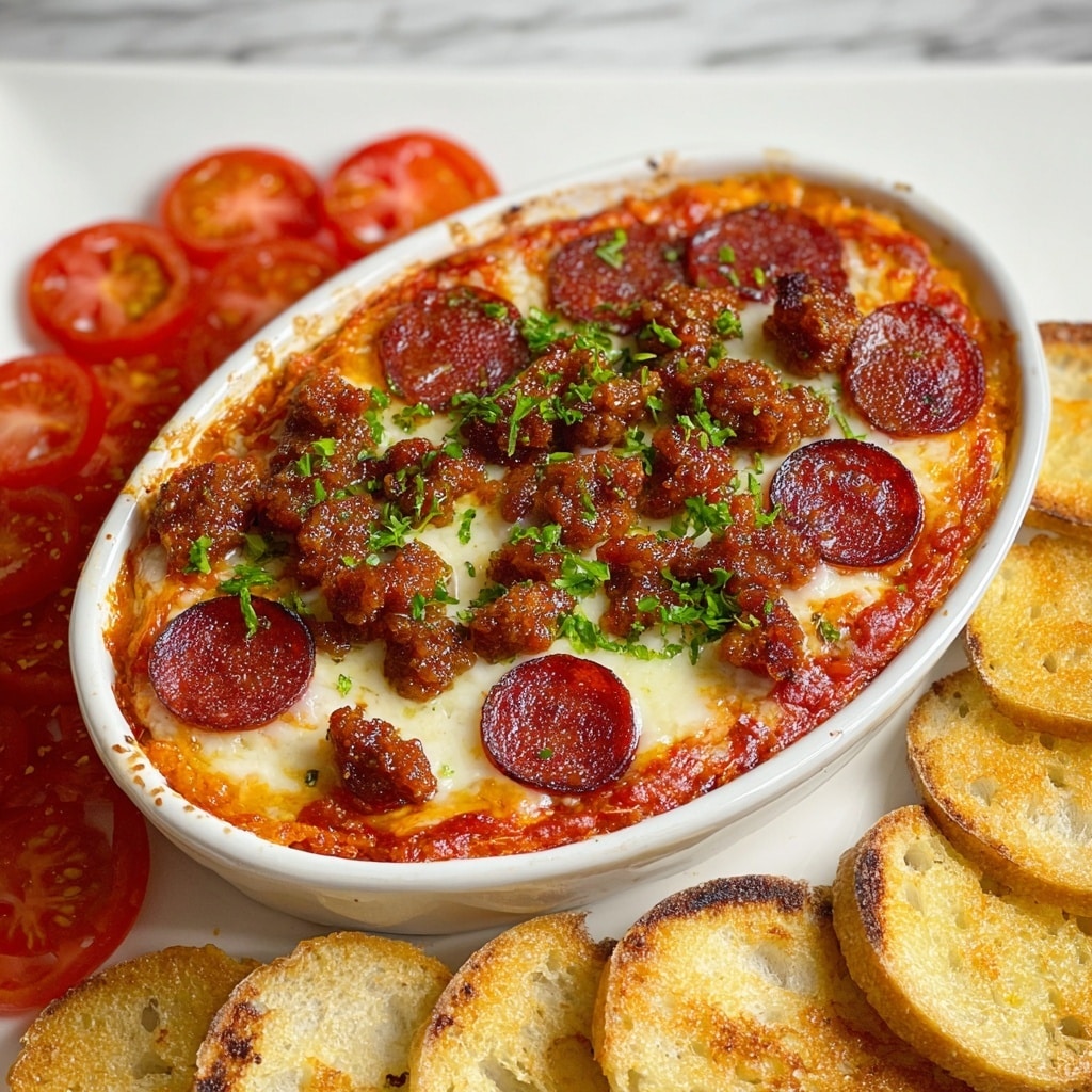 Hot Honey Pepperoni and Sausage Pizza Dip Recipe