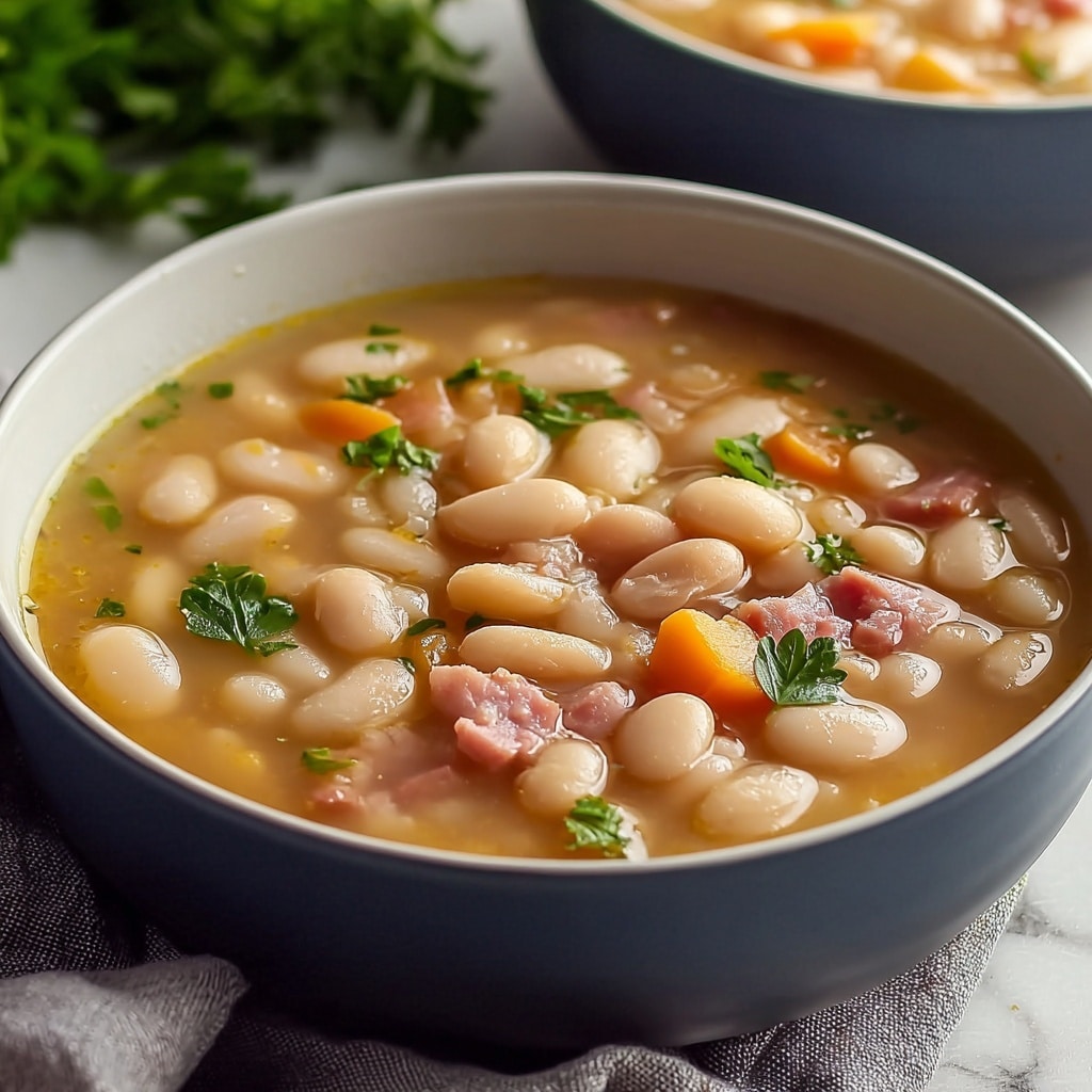 Warm Your Soul with Hearty Ham and Bean Soup Recipe - Recipe Image