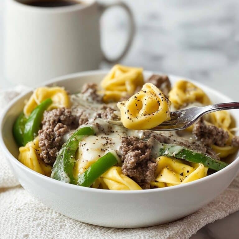 Cheesesteak Tortellini Recipe