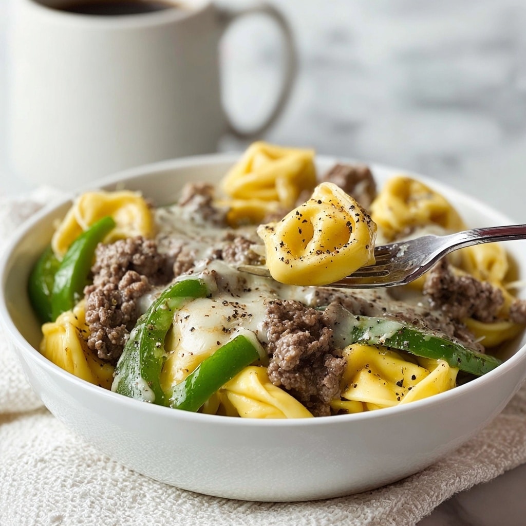 Cheesesteak Tortellini Recipe